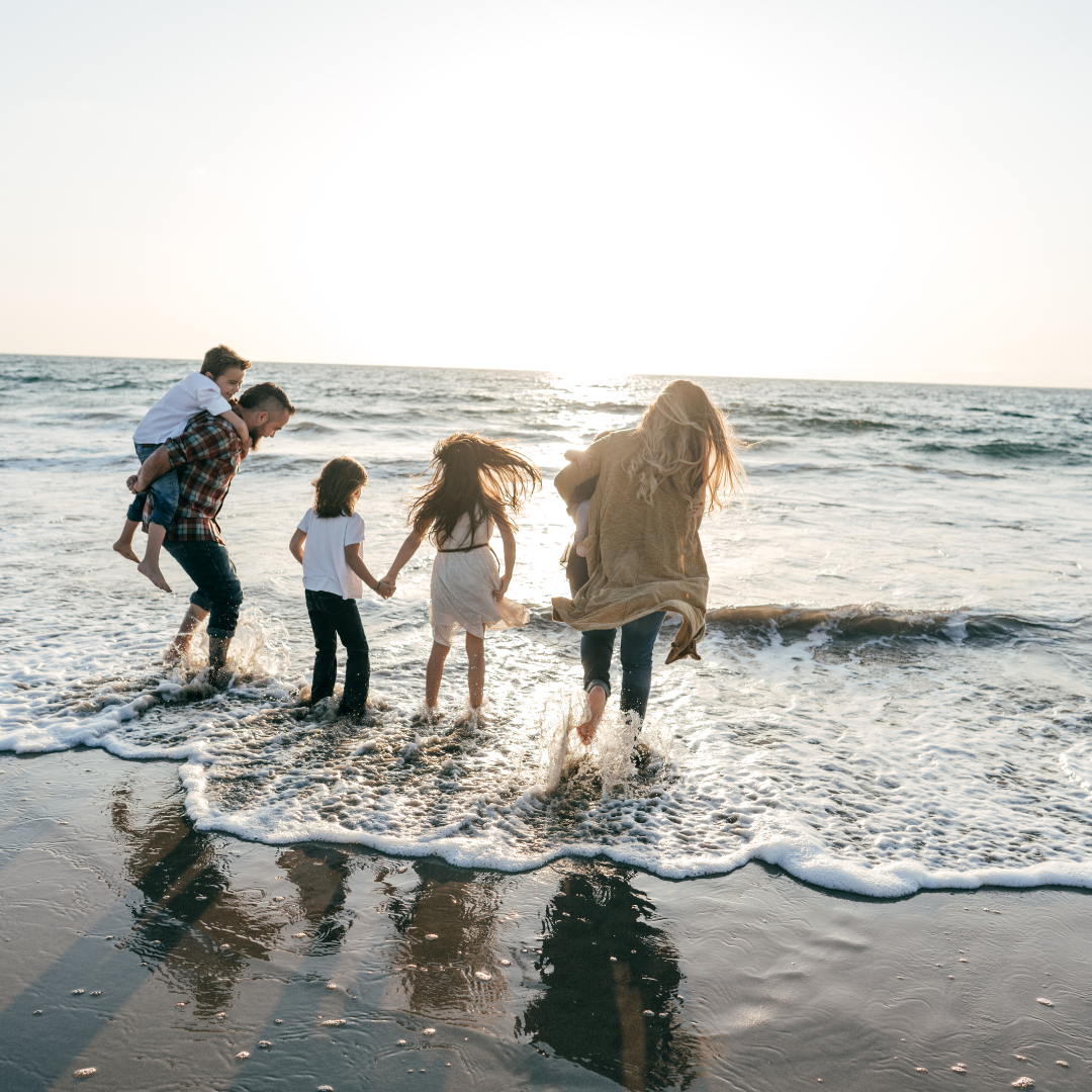 Familie am Strand